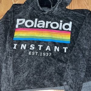 cutest polaroid cropped sweatshirt, love it but never wear it.